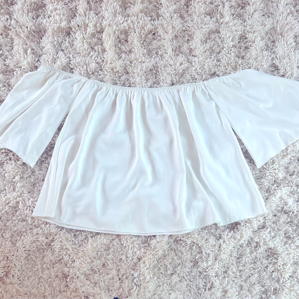 Off Shoulder White Top